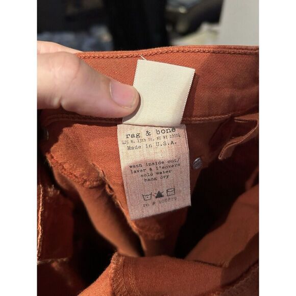Rag & Bone Orange Elephant Bell Flare Flared Jeans Womens Size 29 - Picture 9 of 9